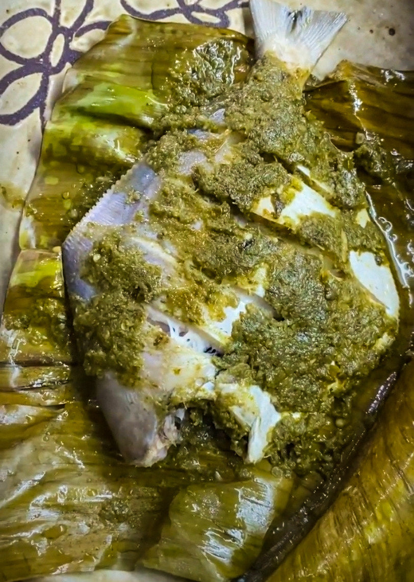 Steamed Pomfret in njh Thai Coriander Root & Stem Wok Sauce – notjusthot - sauces and more