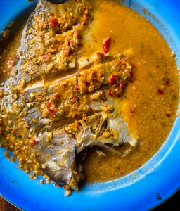 Thai Steamed Fish in njh Massaman Curry Paste & njh Prik Nam Pla